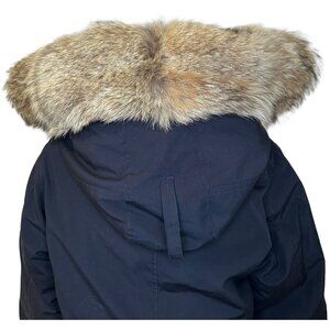 Genuine Coyote Fur Ruff Collar Trim Canada Goose with Button Loops 24 inch US